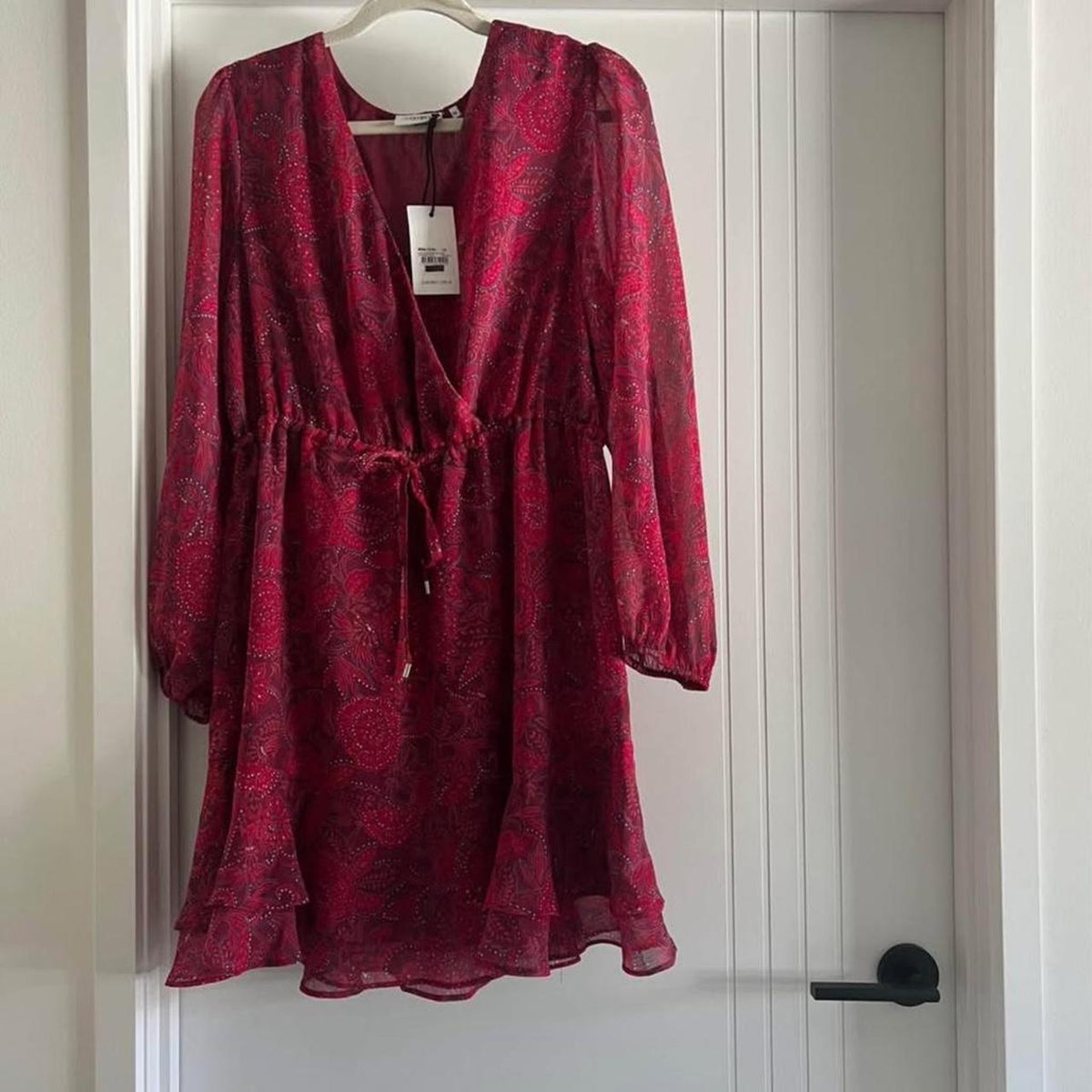 Carrie Cross-Front Frill Dress