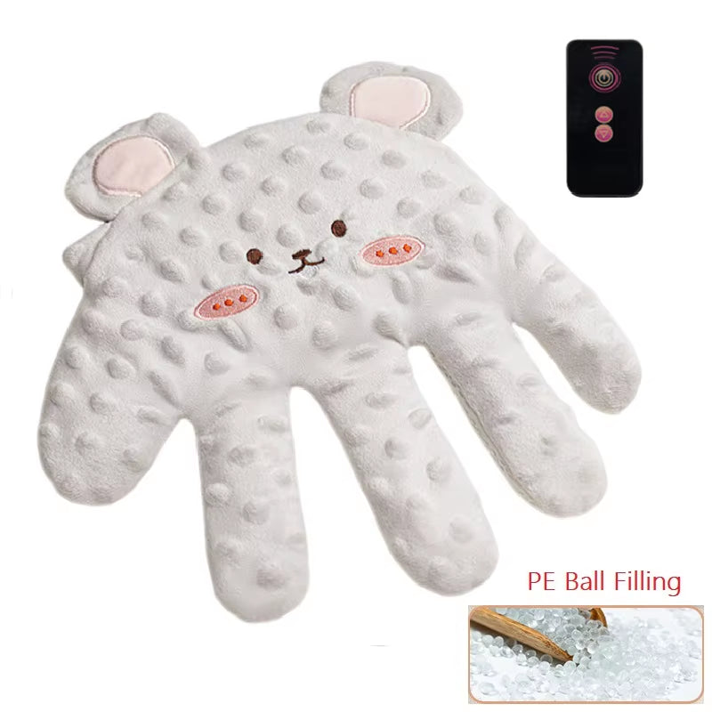 My Store soothing baby sleep aid pillow with calming palm design for infants, featuring remote control for toddler relaxation and sleep.