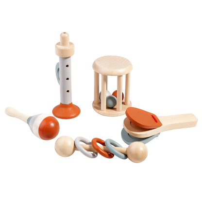 5-Piece Wooden Musical Instrument Set for Kids
