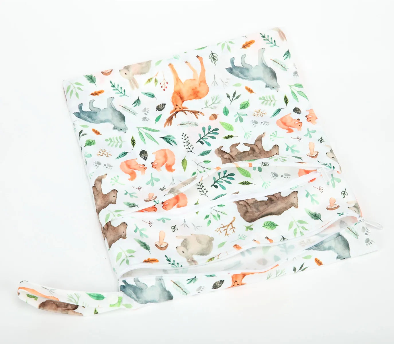 X With Love waterproof wet dry bag with two zippers, reusable diaper bag for baby nappies, measuring 36cm by 29cm