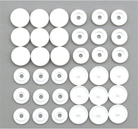20 sets of white T5 resin plastic snap buttons for clothing DIY, featuring press studs by X With Love.