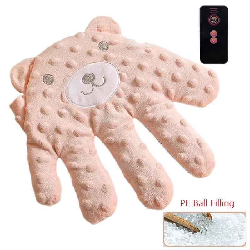 My Store soothing baby sleep aid pillow with calming palm design for infants, featuring remote control for toddler relaxation.
