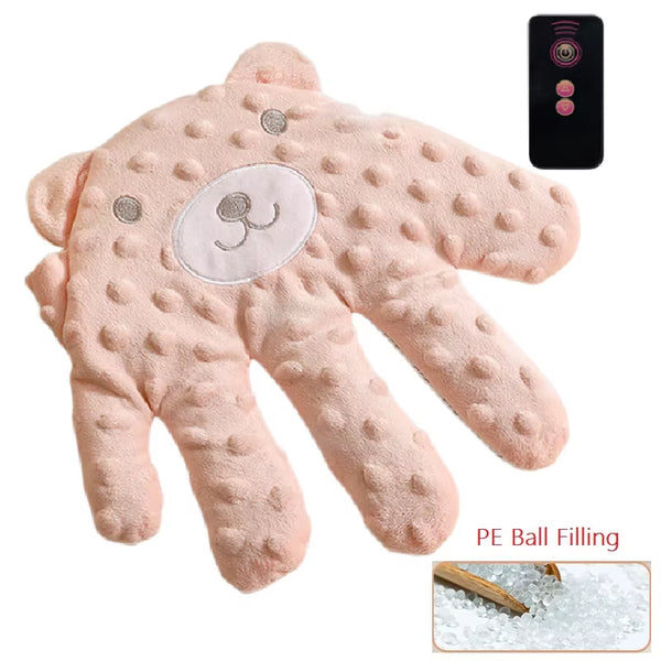 My Store soothing baby sleep aid pillow with calming palm design for infants, featuring remote control for toddler relaxation.