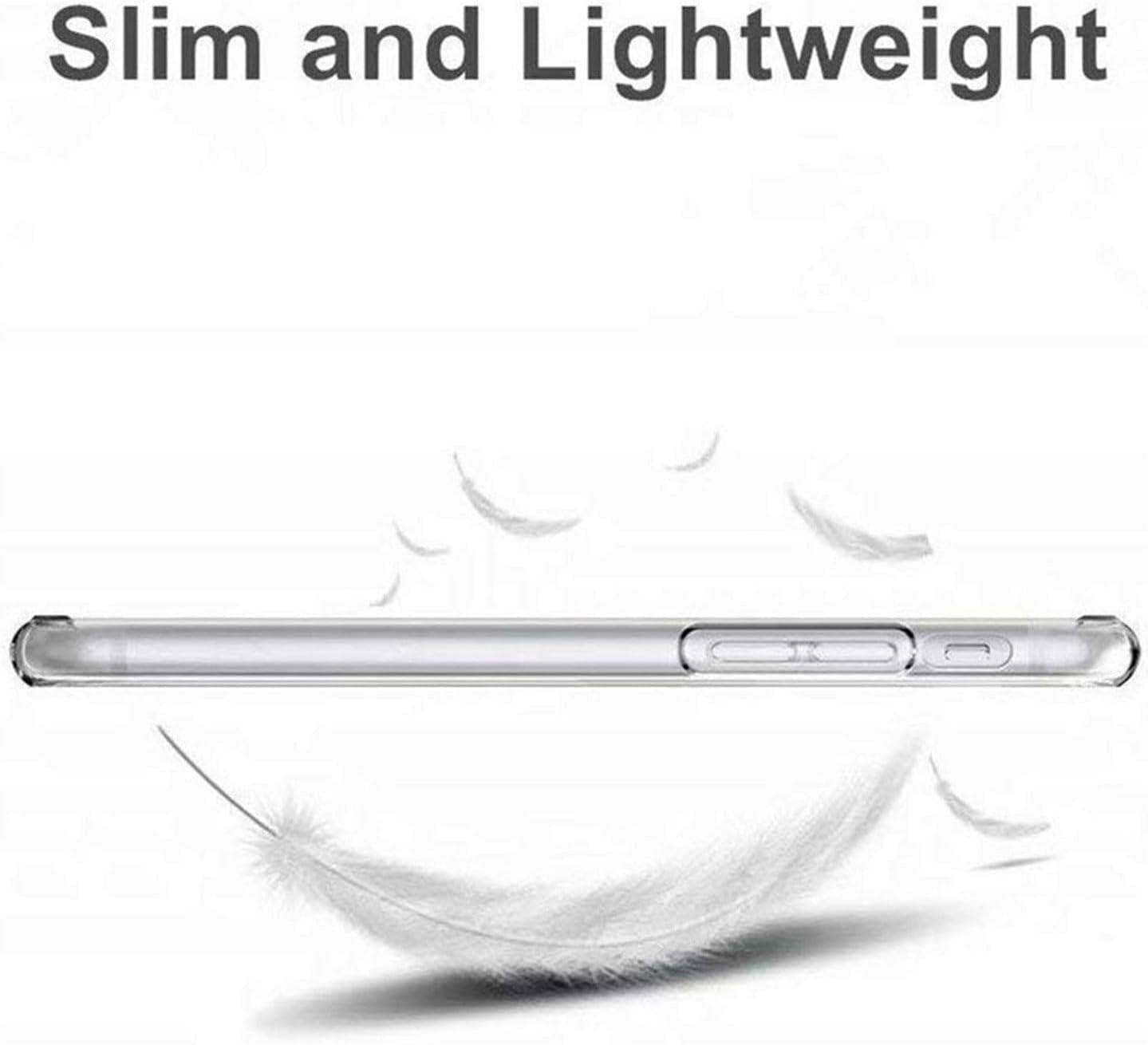 Clear shockproof silicone bumper case for Doogee N55 Pro, flexible TPU cover with transparent design for protection.