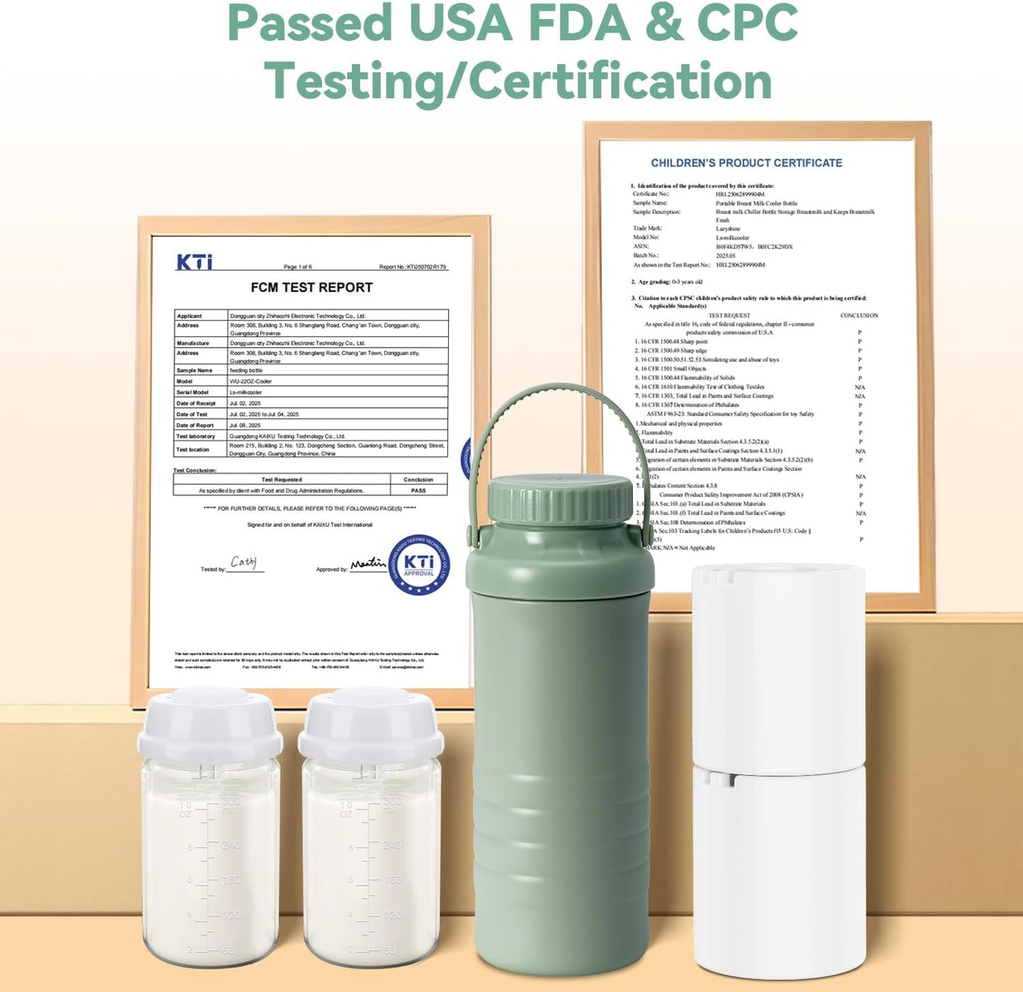X With Love portable breast milk cooler bottle with two 22oz bottles, designed for travel and 24-hour milk freshness.
