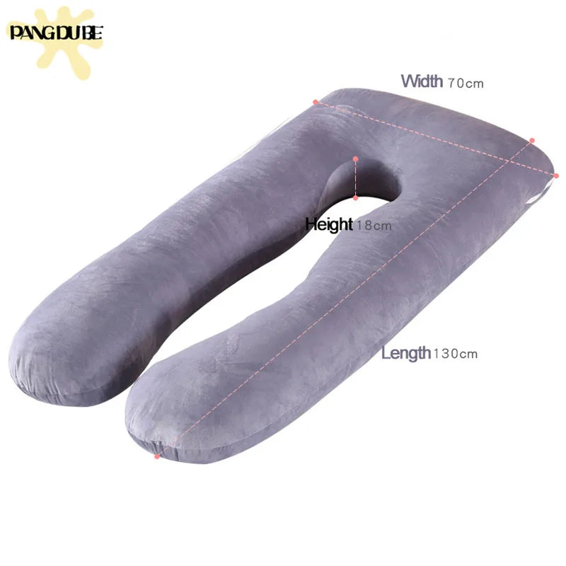 Comfortable 1.3kg cotton pregnancy pillow from My Store, designed for maternity support and breastfeeding comfort.