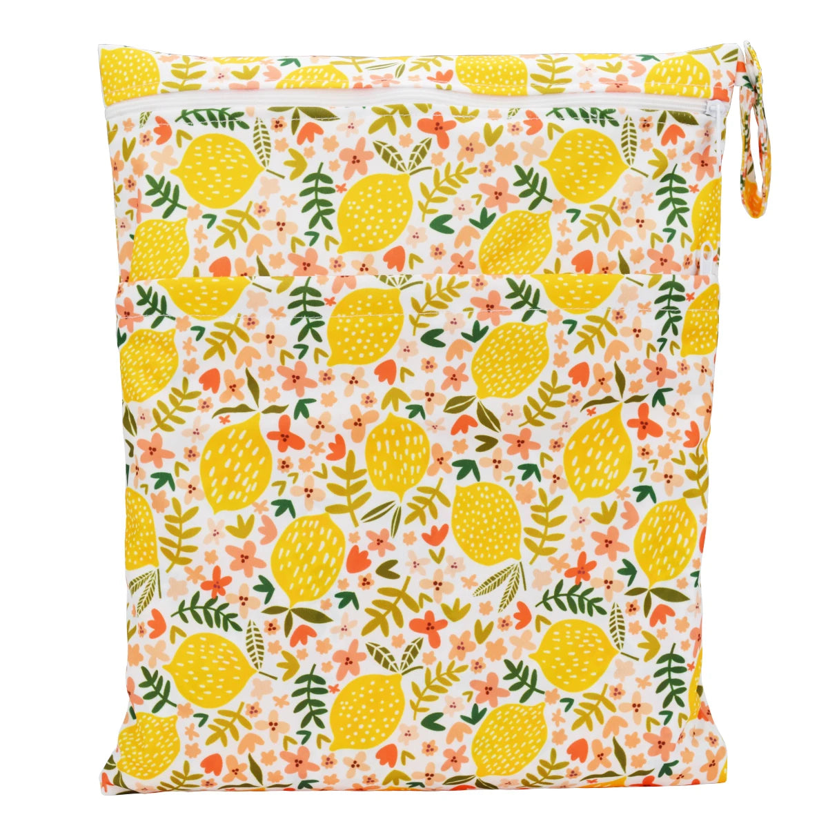 Waterproof wet dry bag for baby diapers by X With Love, reusable zippered diaper bag measuring 36cm by 29cm.