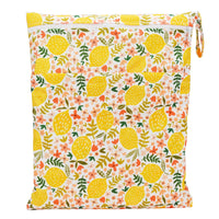X With Love waterproof wet dry bag with two zippers, reusable diaper bag for baby nappies, 36cm by 29cm size.
