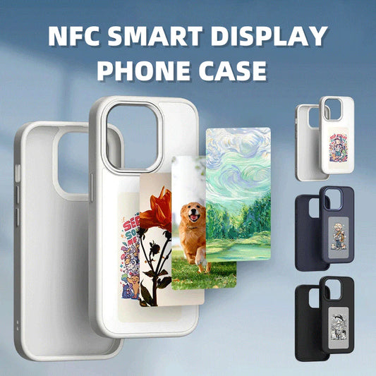 X With Love E-Ink screen phone case with unlimited projection, personalized design, luxury style, battery-free phone cover.