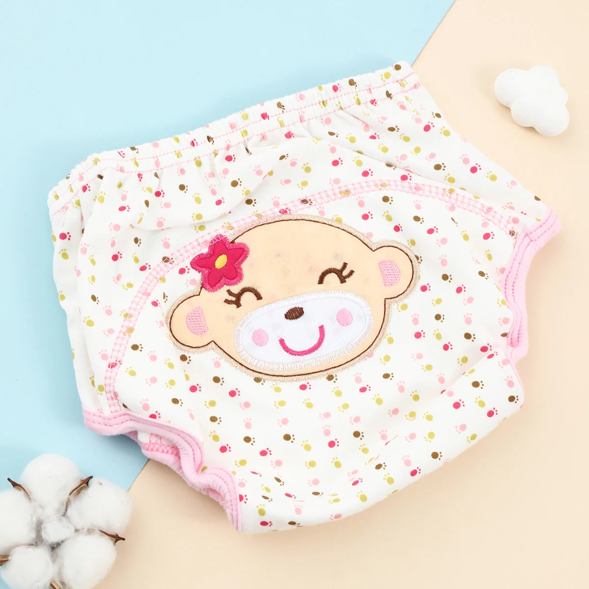 Unisex Baby Bare Cotton Cloth Diaper and Training Panties by X With Love, washable reusable infant underwear and nappies.