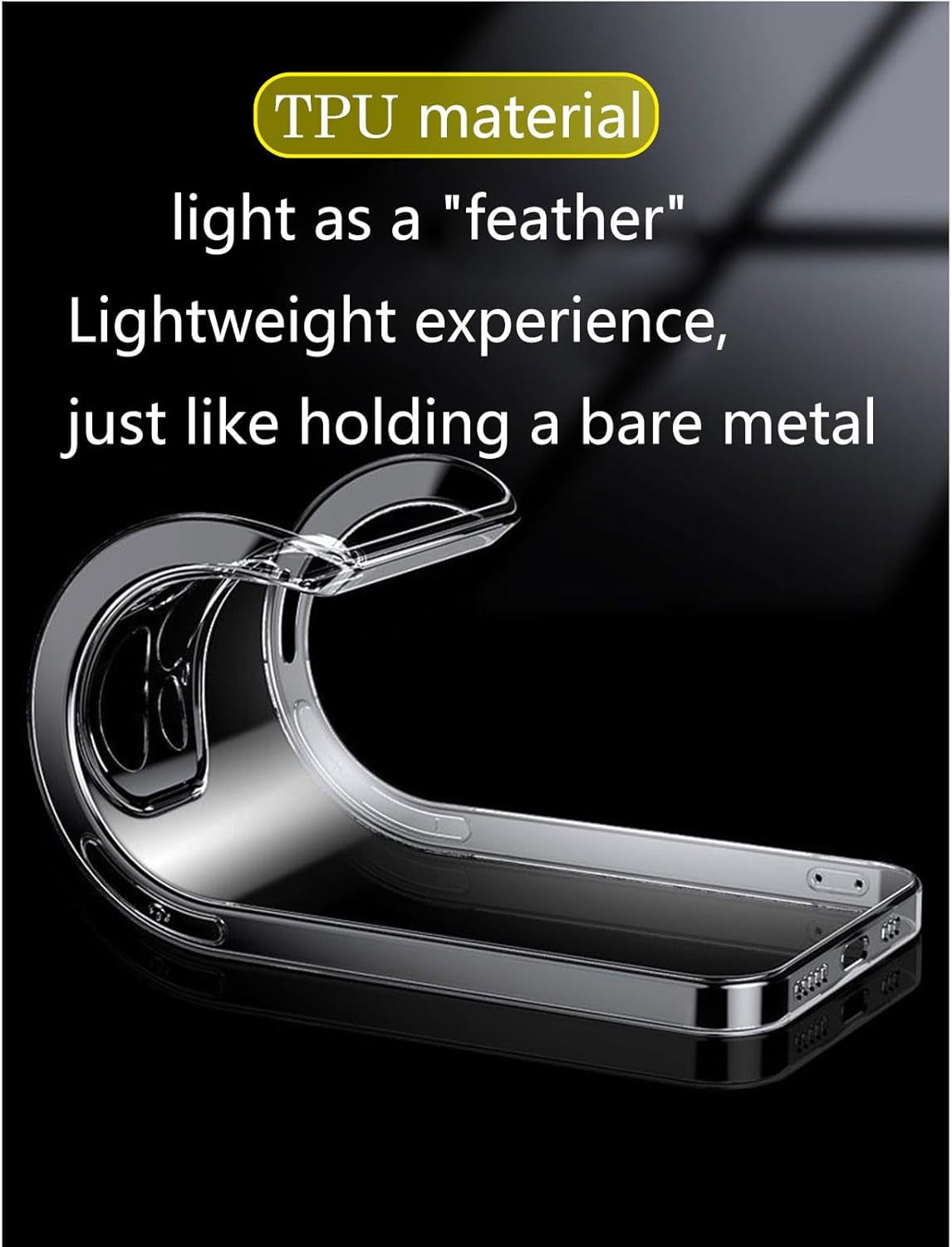 Clear shockproof silicone bumper case for Doogee N55 Pro, flexible TPU cover with transparent protective design by X With Love
