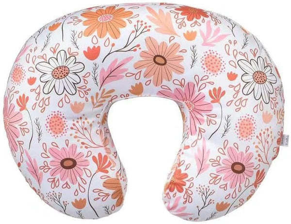 X With Love Minky Nursing Pillow Cover in Daisy pattern, U-shape breastfeeding pillow slipcover for baby boys and girls.