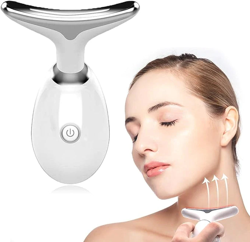 X With Love Wavy Chic Beauty Facial Massager with 7 color options, microcurrent skin firming device for face and neck.