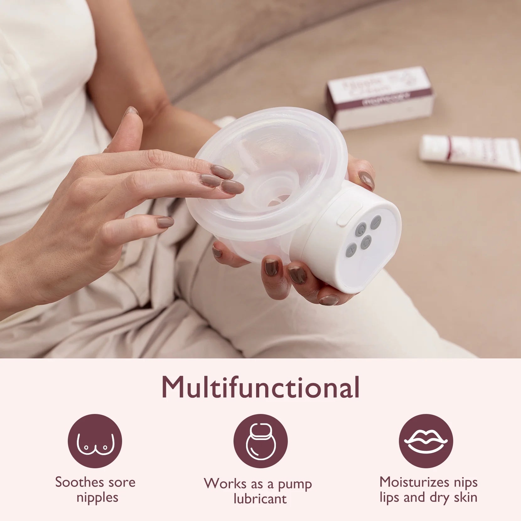 Two tubes of X With Love 100% natural nipple cream for breastfeeding, vegan, lanolin-free nipple butter, suitable with S12 Pro M5 breast pumps