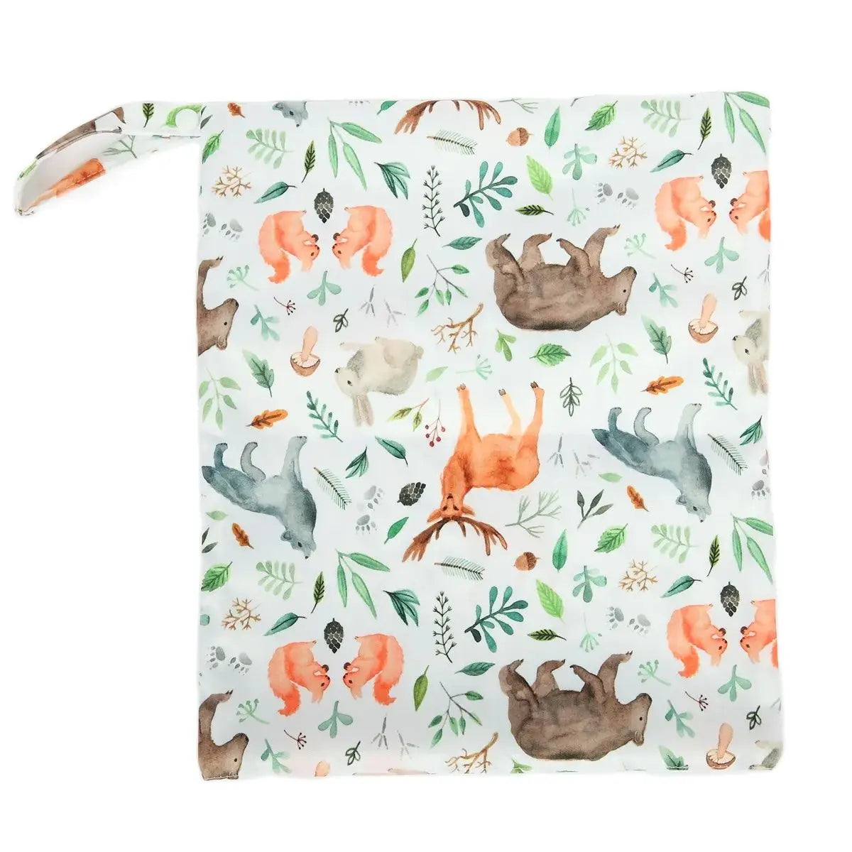 Waterproof X With Love wet dry bag for baby diapers, featuring two zippers and reusable design, measuring 36x29 cm.