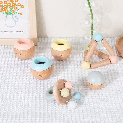 Wooden Toys Sensory Touch Toys Soothe Baby Early Education Puzzle Exercise Grasping Perception Touch Parent-Child Toys