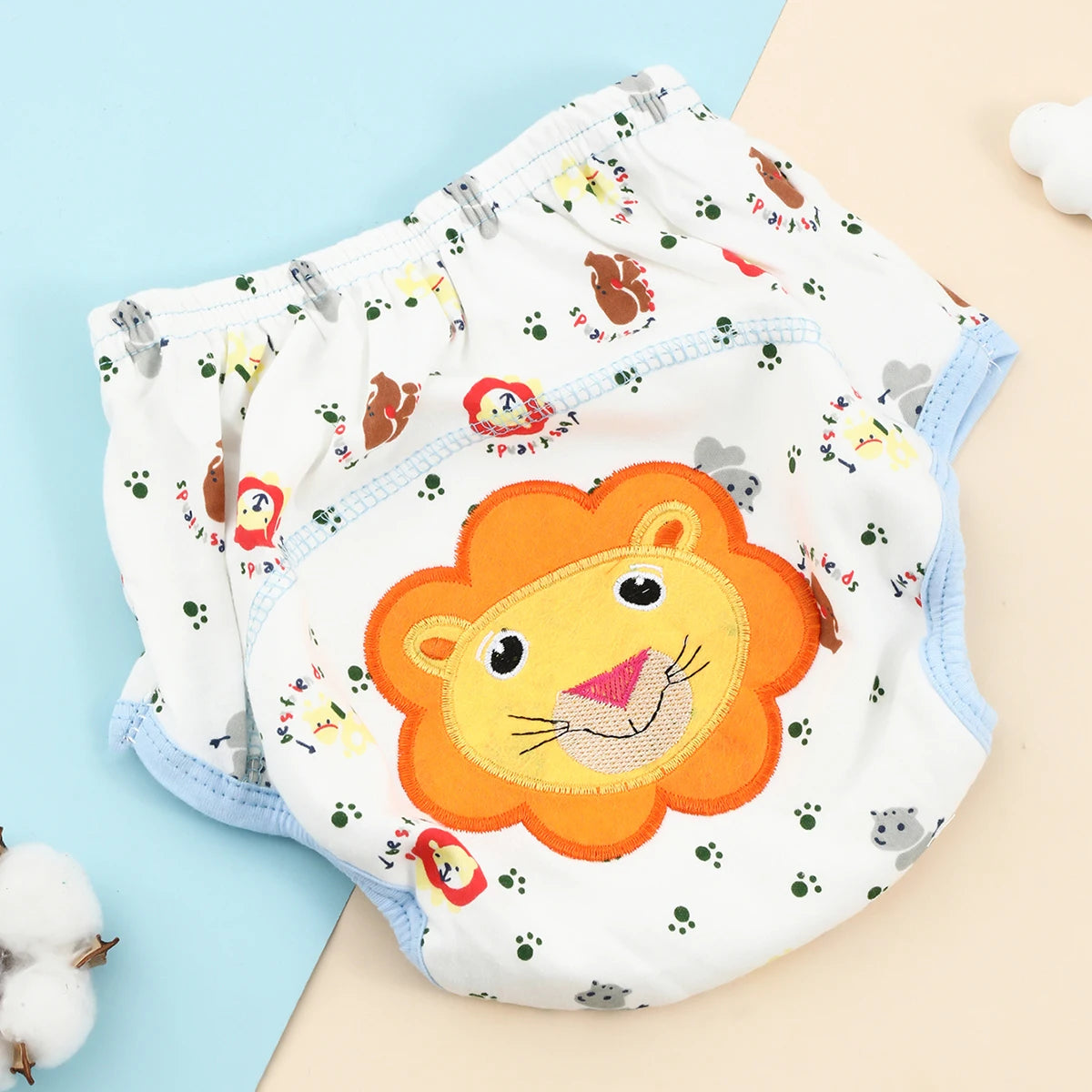 Unisex Baby Bare Cotton Cloth Diaper and Training Panties by X With Love, reusable washable underwear for infants and toddlers.