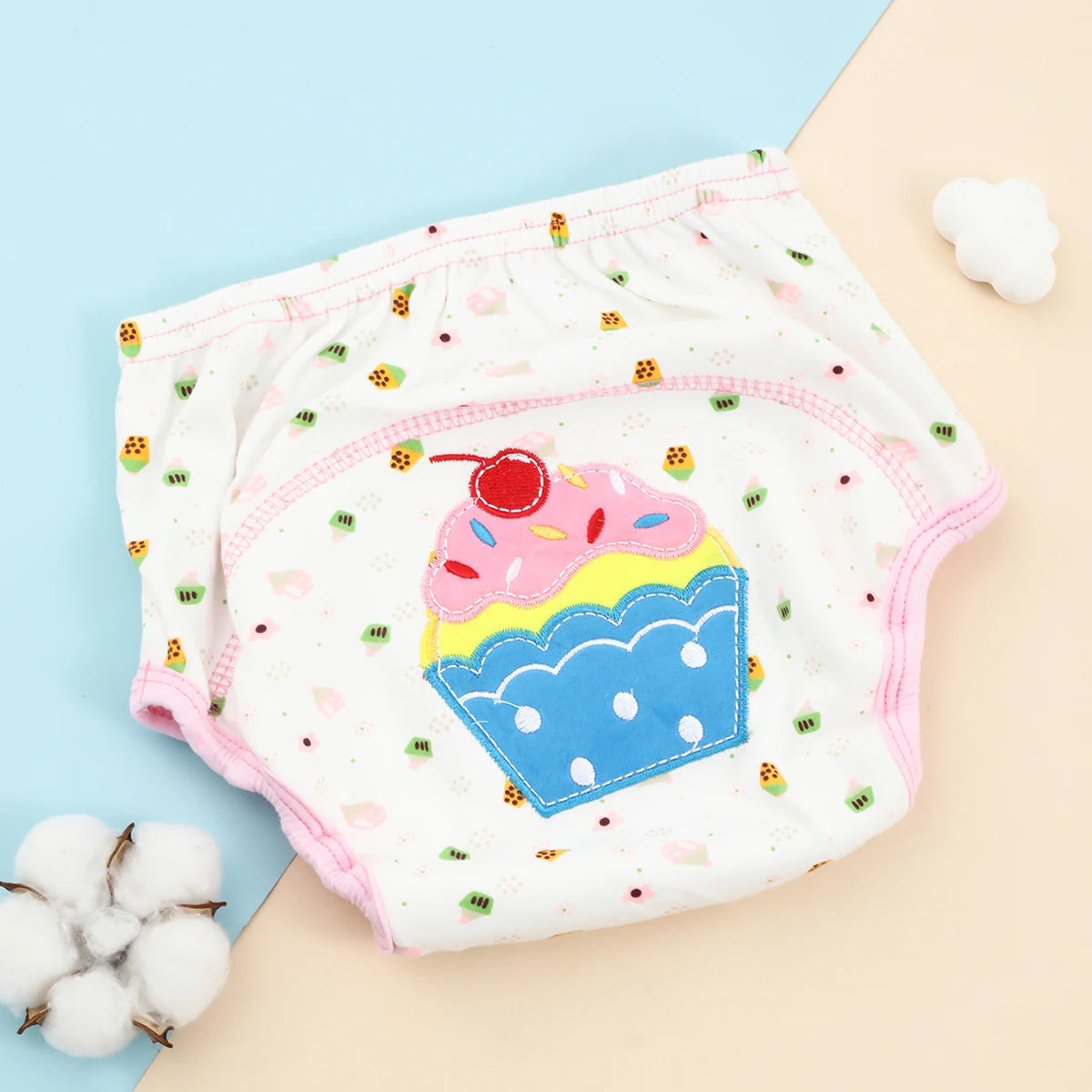 Unisex Baby Bare Cotton Cloth Diaper and Training Panties by X With Love, reusable washable cloth nappies for infants and toddlers.