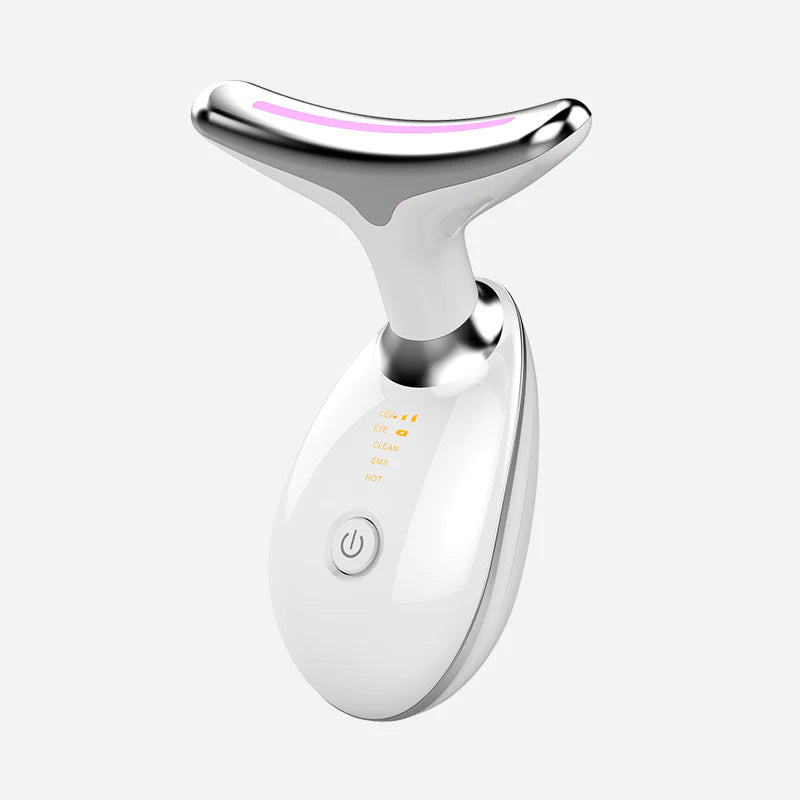 X With Love Wavy Chic Beauty Facial Massager with 7 color options, microcurrent device for skin firming on face and neck.