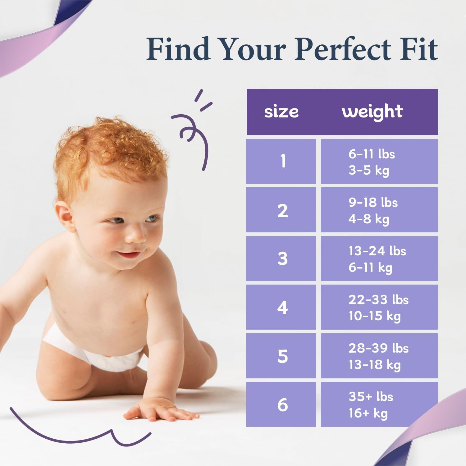 Disposable newborn size 3 baby diapers by X With Love with leak guards, wetness indicator, ultra-soft feel, and fast absorption.
