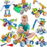 Colorful 11-in-1 STEM building blocks set by My Store for kids aged 4-8, featuring construction bricks for creative engineering play.