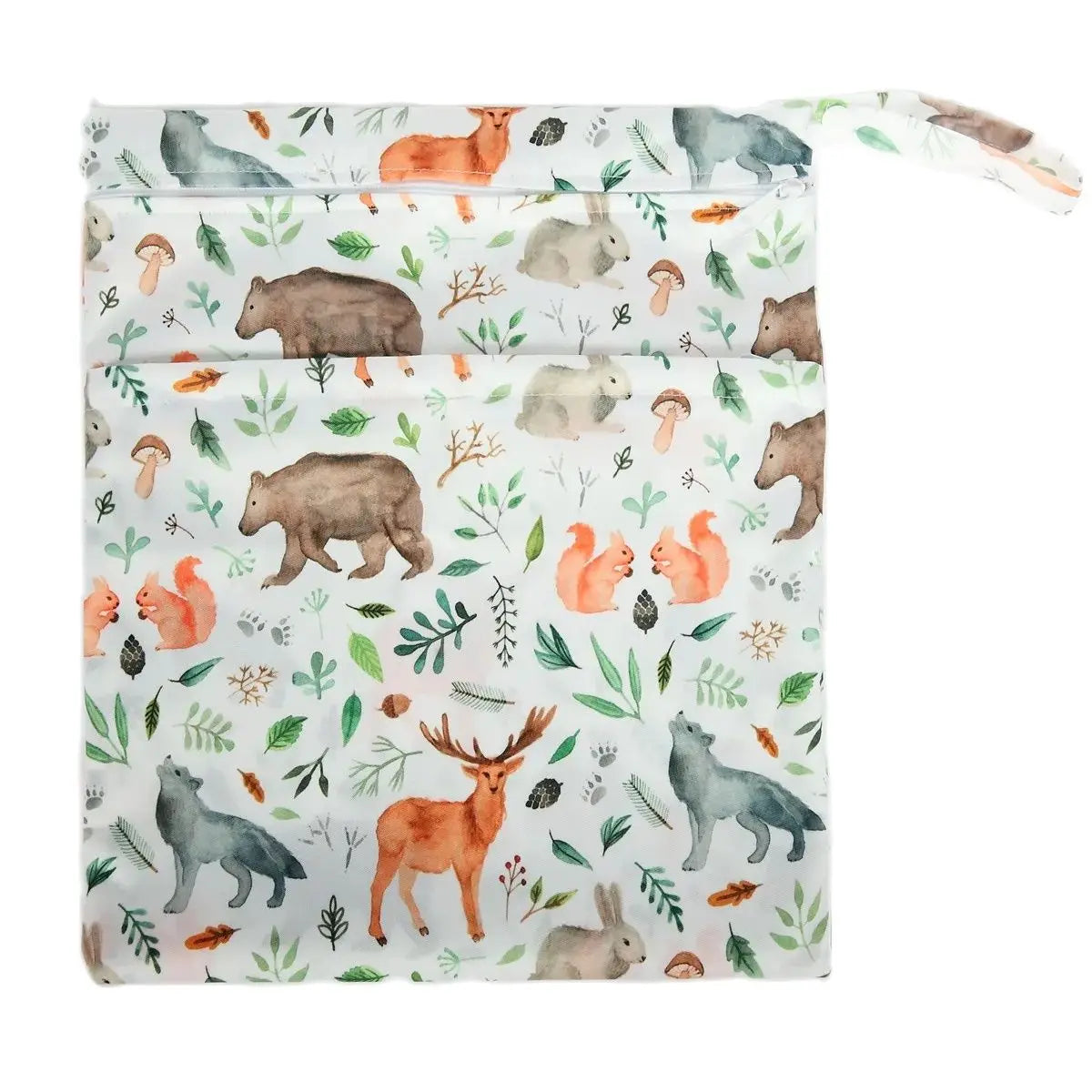 Wet dry bag with two zippers from X With Love, waterproof reusable diaper storage bag, measuring 36cm by 29cm.
