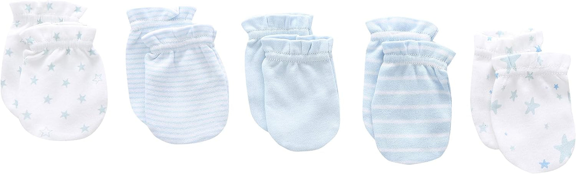 Unisex baby layette essentials gift set with 19 pieces of clothing for newborns, including onesies, hats, and booties.