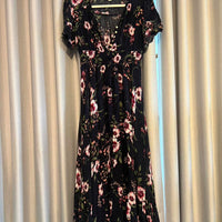 Navy Floral Maxi Dress