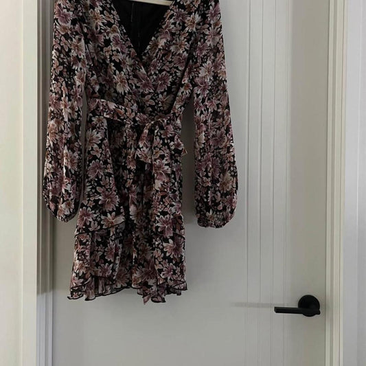 Ally Cross-Front Floral Dress