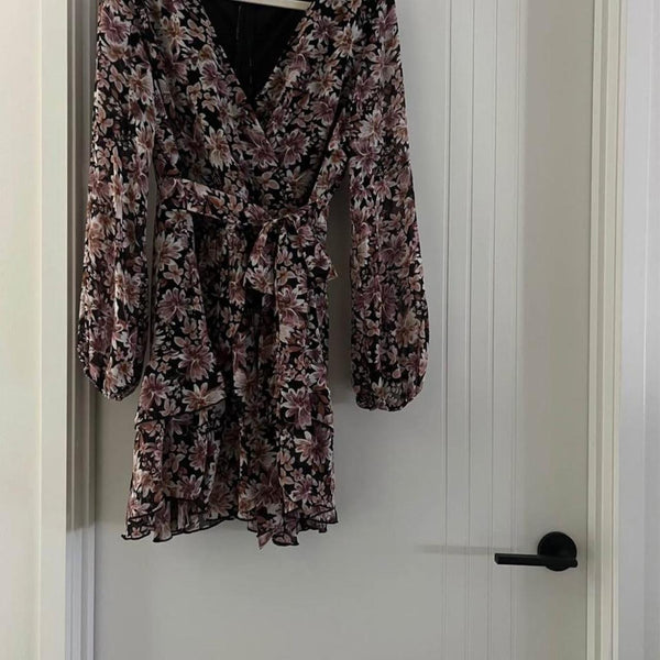 Ally Cross-Front Floral Dress