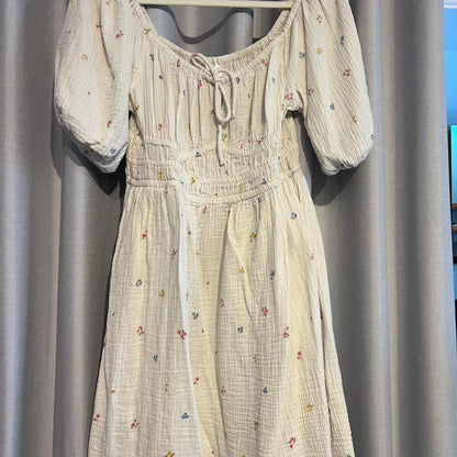 Anko Cream Floral Midi Dress