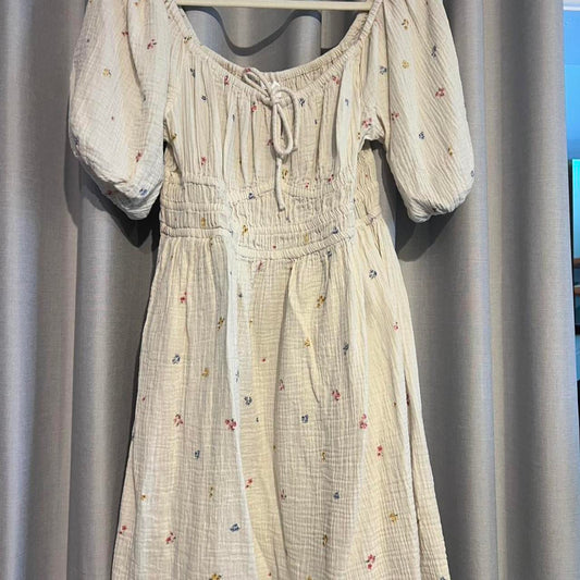 Anko Cream Floral Midi Dress