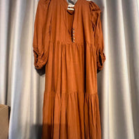 White & Co Orange Maxi Dress