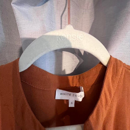 White & Co Orange Maxi Dress