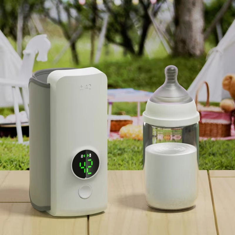 Cordless portable baby bottle warmer from My Store, showing compact design ideal for travel and parent convenience.