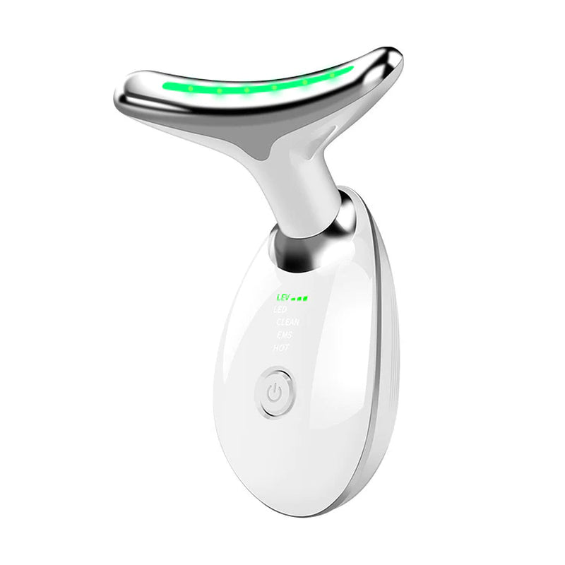 X With Love Wavy Chic Beauty Facial Massager with 7 color options, microcurrent skin firming device for face and neck.