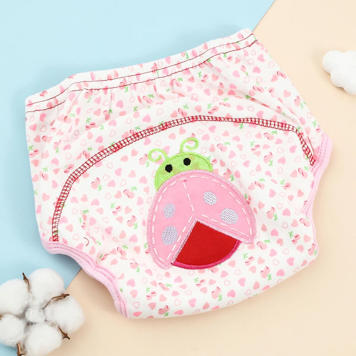 Unisex Baby Bare Cotton Cloth Diaper and Training Panties by X With Love, reusable washable underwear for infants and toddlers.