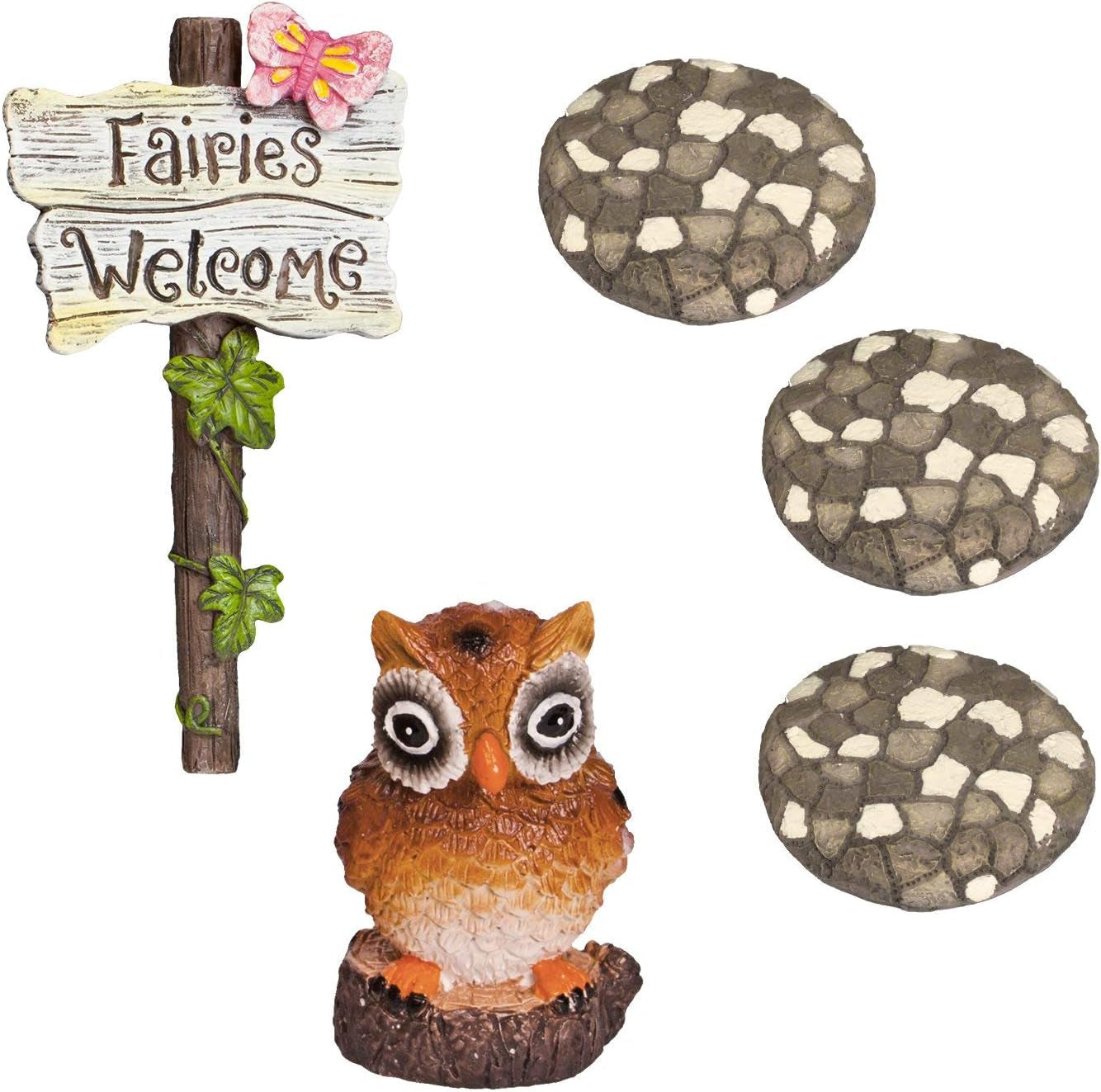Charming Forest Fairy Garden Kit by X With Love featuring miniature fairy figurines, lush greenery, and whimsical garden accessories.