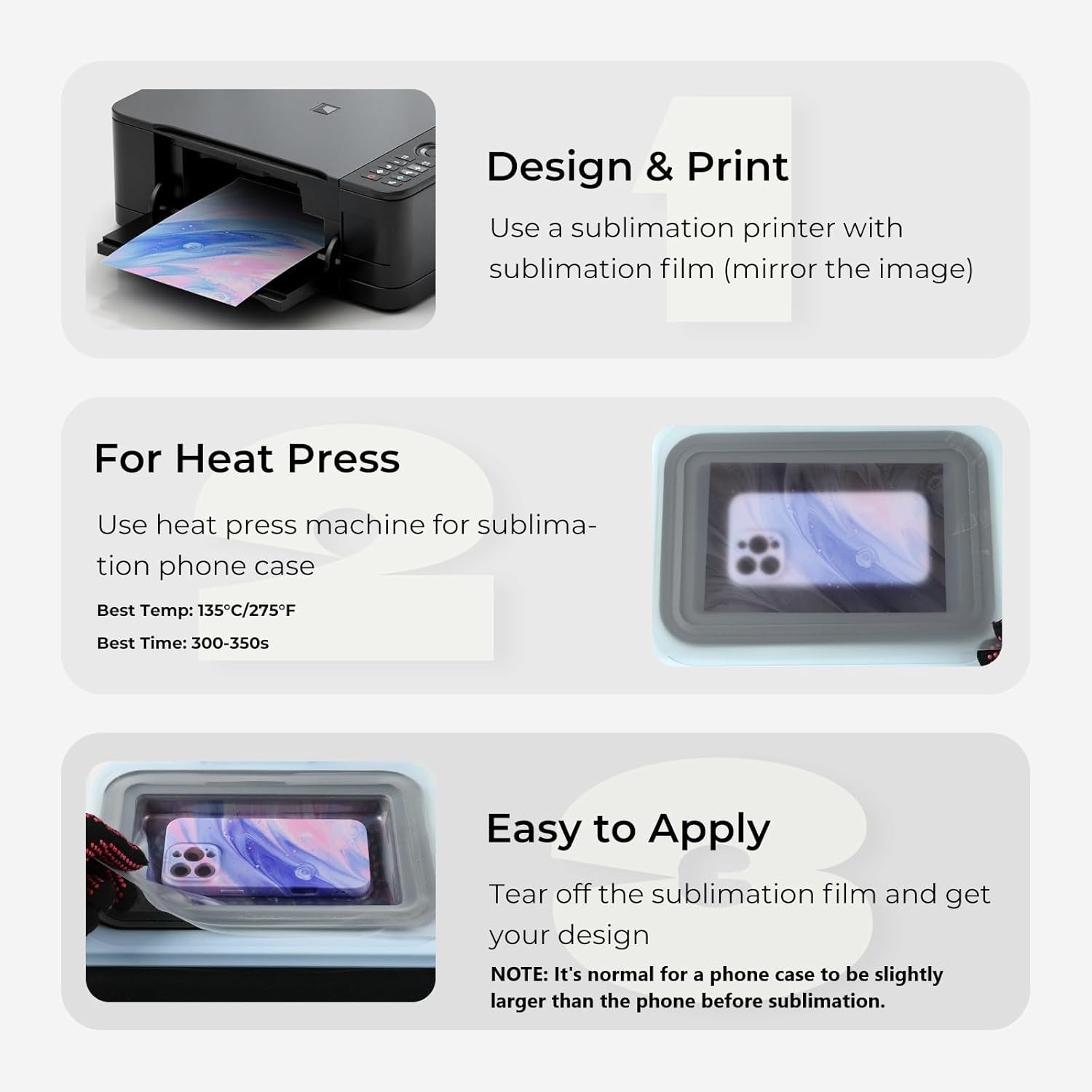 Six glossy sublimation phone case blanks for iPhone 14 in a 6-pack, hard coated, customizable cell phone covers by X With Love.