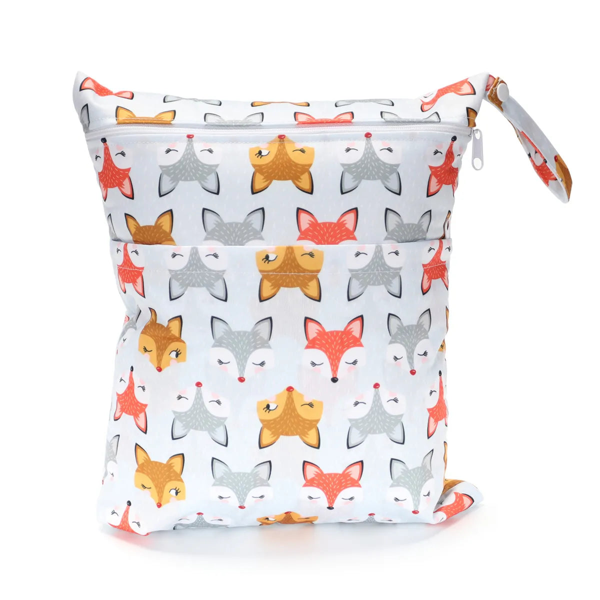 Waterproof wet dry bag with two zippers for baby diapers, reusable and waterproof, 36cm by 29cm, by X With Love