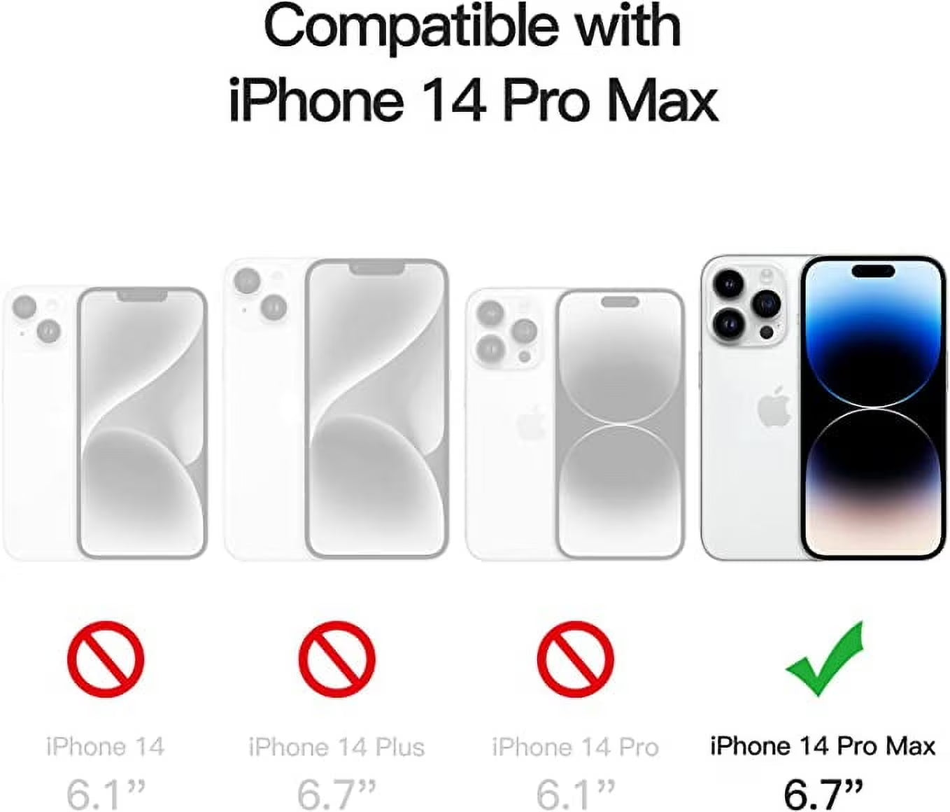 Black X With Love wallet case for iPhone 14 Pro Max with card holder flip cover, showcasing sleek design and card slots.