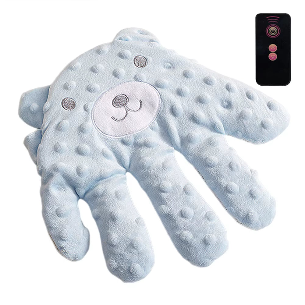 My Store soothing baby sleep aid pillow with calming palms and remote control, designed for infant and toddler sleep comfort.