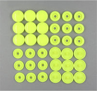 20 sets of yellow T5 resin plastic snap buttons for clothing DIY, press fasteners, by X With Love.